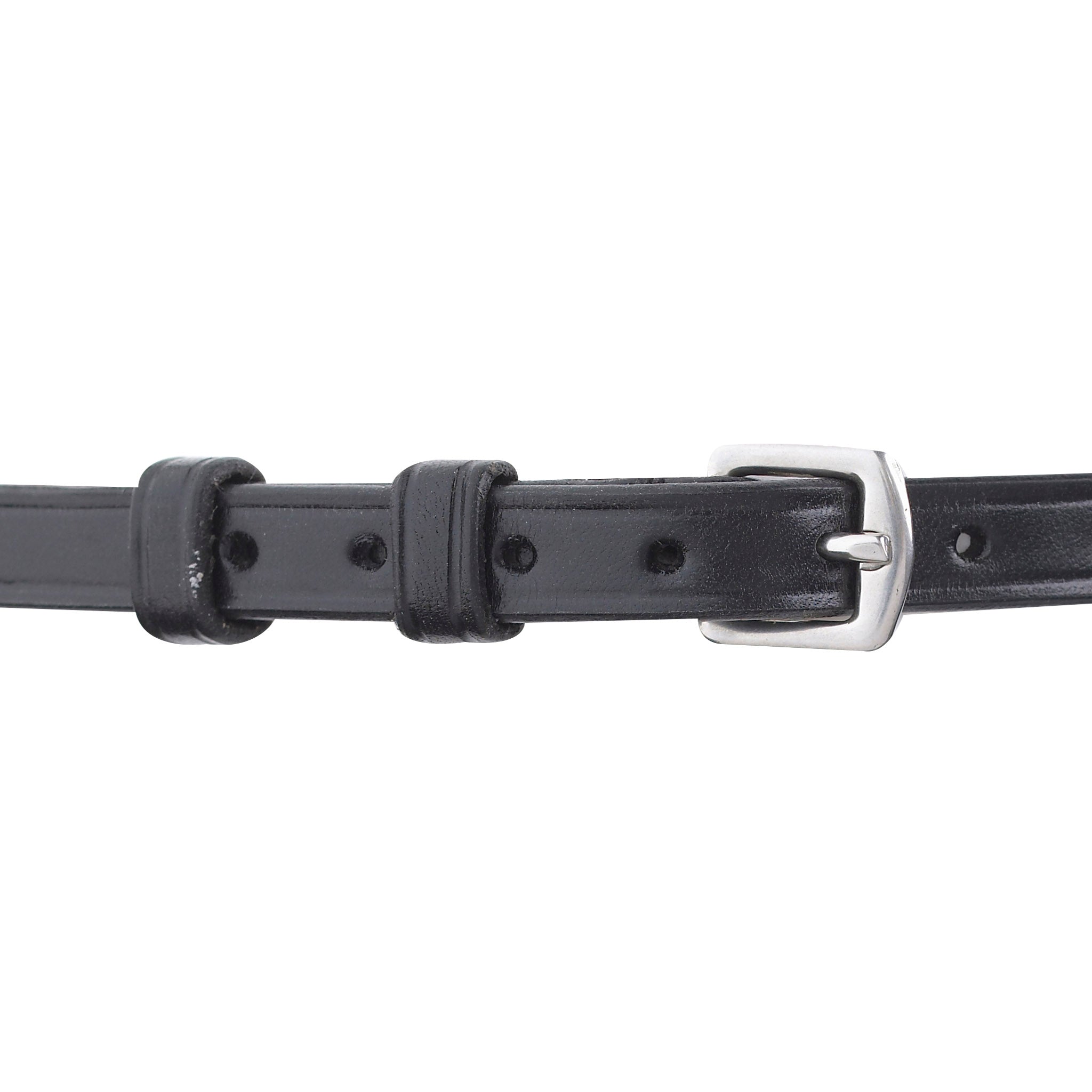 Ovation Premium Spur Straps with Square Buckles, Black